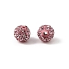 Polymer Clay Rhinestone Beads RB-H284-6MM-223-3