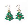 Christmas Iron Acrylic Dangle Earrings FS-WG00170-02-1