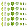 320Pcs 8 Style Transparent Acrylic Pendants TACR-TA0001-18-3
