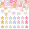 50Pcs Luminous Transparent Acrylic Beads LACR-TA0001-08-1