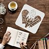 Plastic Drawing Painting Stencils Templates Sets DIY-WH0172-572-3