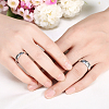 Valentine's Day Gifts Engraved Titanium Steel Couple Rings For Women RJEW-BB16383-6P-7