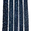 Electroplate Opaque Solid Color Glass Beads Strands EGLA-A044-P6mm-L16-2