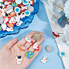 72Pcs 9 Styles 3D Astronaut Theme Resin Cabochons RESI-OC0001-67-3