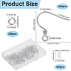 SOFPLATE 200Pcs 304 Stainless Steel Earring Hooks STAS-SP0001-43-2