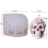 Halloween Theme Skull with Flower Silicone Molds PW-WG43A07-02-1