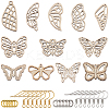 DIY Hollow Butterfly Dangle Earrings Making Kit DIY-SC0024-05-1