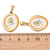 304 Stainless Steel Pendants STAS-D267-02C-G-2