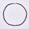 Dyed Freshwater Shell Beaded Necklaces SHEL-N003-01-5