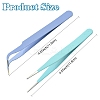 6Pcs 6 Colors Stainless Steel Tweezers DIY-YW0009-73-2