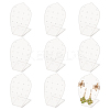 10Pcs L-Shaped Acrylic Slant Back Earring Display Stands EDIS-FG0001-64-1