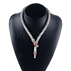 Alloy Popcorn Chain Necklaces LS-NJEW-Z020-01D-P-1