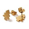 PVD Vacuum Plating 304 Stainless Steel Stud Earrings EJEW-Z040-47G-2
