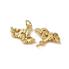 Brass Micro Pave Cubic Zirconia Pendants KK-P308-38G-2
