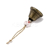Halloween Iron Bell Hanging Ornaments HJEW-JM02442-4