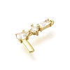Brass Micro Pave Cubic Zirconia Pendants KK-M310-01G-12-2