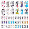 48Pcs 12 Colors Alloy Enamel Connectors Charms FIND-DC0007-22-1