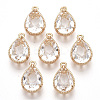 Transparent Glass Pendants GLAA-R212-11D-1