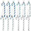 4 Sets 4 Styles Plastic Candy Cane Pendant Decorations FIND-SC0013-42A-1