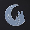 DIY Animal on the Crescent Moon Big Pendant Silhouette Silicone Molds LS-DIY-F125-02-4