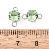 304 Stainless Steel Micro Pave Cubic Zirconia Connector Charms STAS-H240-50P-02-3