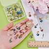 40Pcs 10 Styles Glass European Dangle Charms PALLOY-PH01829-3