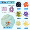 240Pcs 6 Colors Cubic Zirconia Bead ZIRC-TA0001-27-4