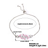 Brass Micro Pave Cubic Zirconia Box Chain Slider Bracelets DJ2694-4-1