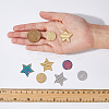 24Pcs 6 Styles 304 Stainless Steel Connector Charms STAS-DC0014-28-3