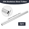 2Pcs 304 Stainless Steel Tubes STAS-BBC0006-89-2