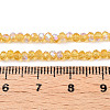 Electroplate Glass Beads Strands EGLA-A044-T2mm-L03-4