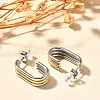 304 Stainless Steel Two Tone Stud Earrings EJEW-F355-05GP-04-5