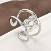 304 Stainless Steel Open Cuff Rings for Women RJEW-A079-04C-P-2