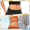Bohemian Natural Shell & Plastic Imitation Pearl Tassel Chain Belts AJEW-CY0001-06B-4