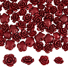 80Pcs 2 Styles Carved Cinnabar Beads CARL-HS0001-01-1