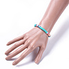 Eco-Friendly Handmade Polymer Clay Heishi Beads Bracelets BJEW-JB04480-04-4