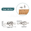 100Pcs Tibetan Style Alloy Elephant Connector Charms FIND-AR0003-07-2