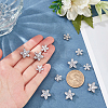 12Pcs 2 Style Brass Micro Pave Clear Cubic Zirconia Shank Buttons ZIRC-NB0002-03-3