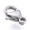 Tarnish Resistant 316 Surgical Stainless Steel Lobster Claw Clasps X-STAS-M281-01P-A-2