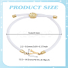 1pc Adjustable Nylon Cord Slider Bracelets for Women BJEW-LP0001-33Y-G-2