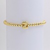 Brass Beaded Stretch Bracelets for Women FS-WG560D0-26-1
