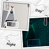 5 Sheets Luminous PET Wall Stickers DIY-DJ0002-23A-3