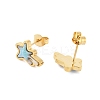 Ion Plating(IP) 3Pairs 3 Styles 304 Stainless Steel Star & Moon Earrings EJEW-A114-08G-2