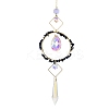 Natural Lapis Lazuli Chips Hanging Ornaments G-Z051-01F-1