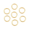 Brass Closed Jump Rings KK-D257-01G-08-1