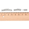 Tarnish Resistant 316 Surgical Stainless Steel Bayonet Clasps X-STAS-I013-3mm-3