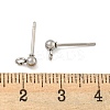 Non-Tarnish 304 Stainless Steel Stud Earring Findings STAS-O004-10A-P-3