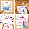 PET Hollow Out Drawing Painting Stencils DIY-WH0405-0093-4