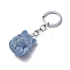 Natural/Synthetic Gemstone Keychains KEYC-P011-03P-3