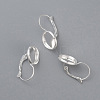304 Stainless Steel Leverback Earring Settings STAS-F191-03S-8mm-2